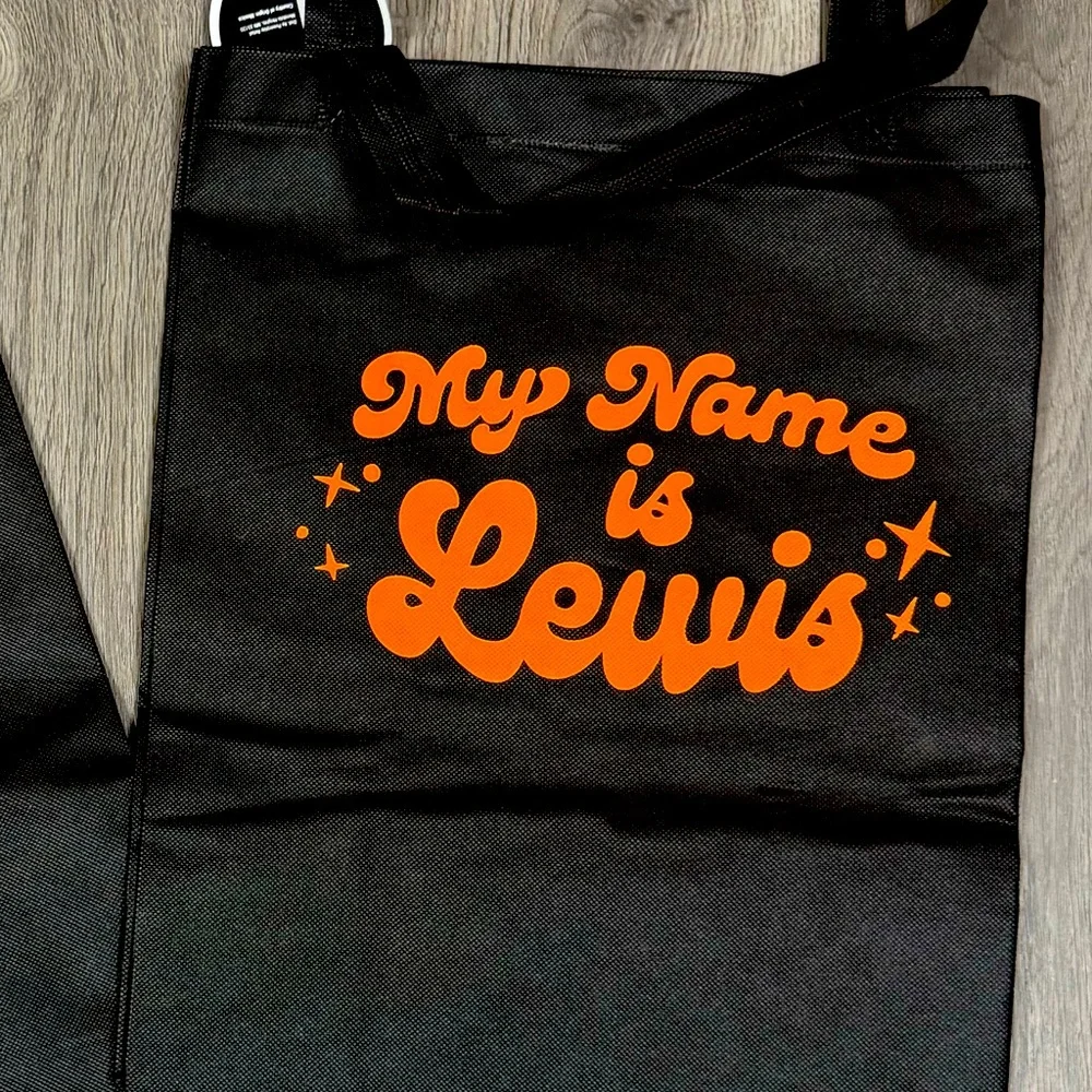 Target Bullseye Set of 2 Halloween My Name is Lewis Trick or Treat Large Bags